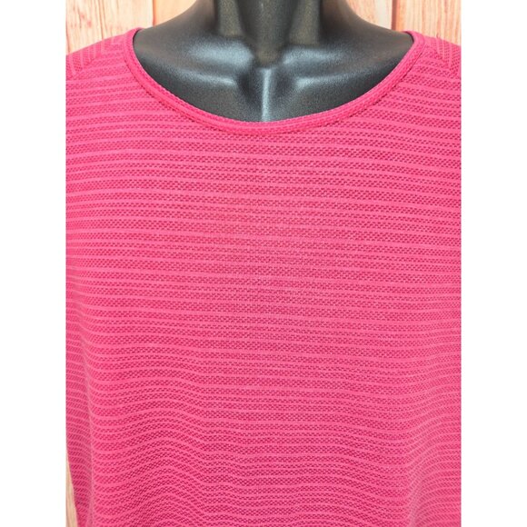 Nike Womens Pink Dri-Fit Mesh Tshirt Medium - Picture 3 of 9